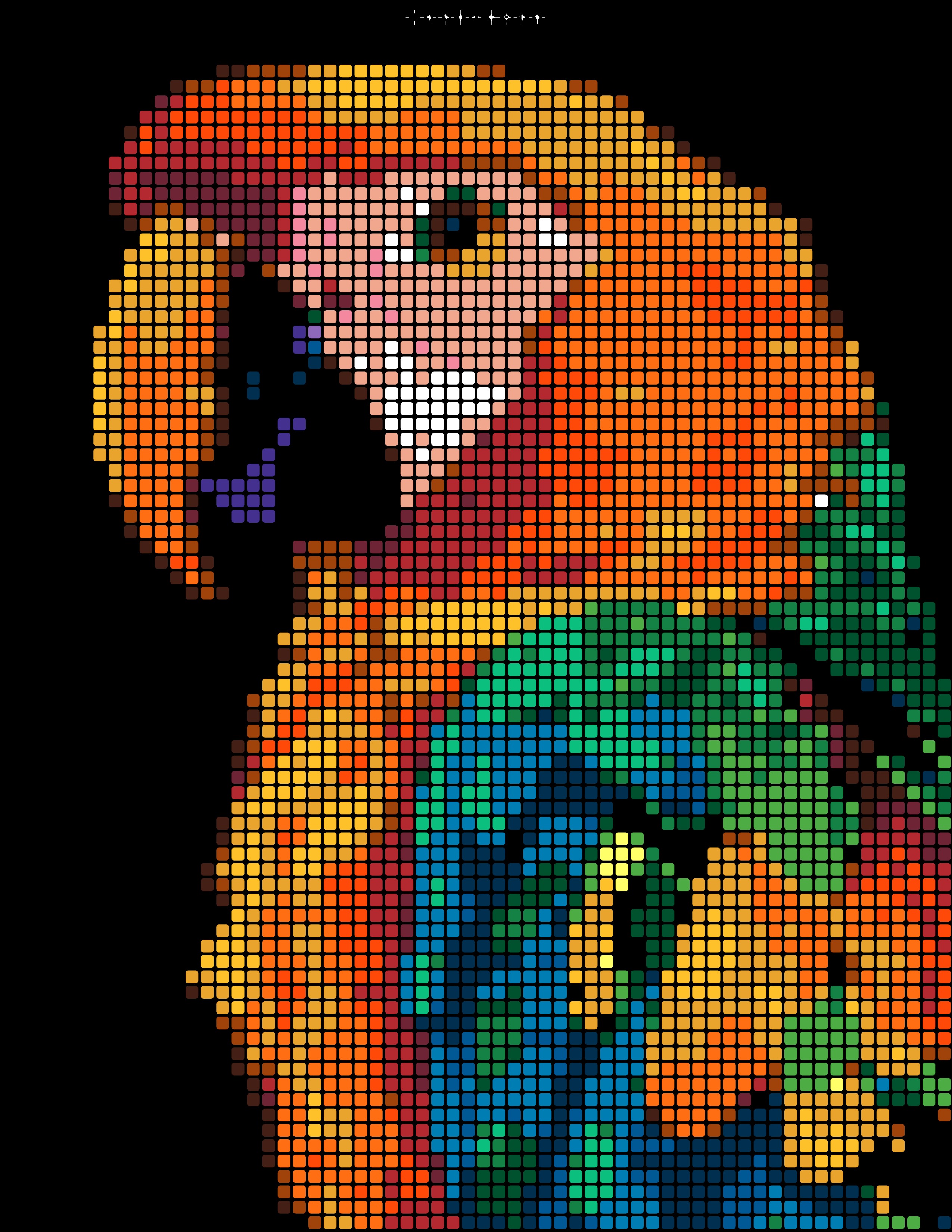 Color by number grid output